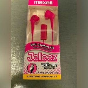 🆕 Maxell Jelleez Soft Comfort Earbuds with mic